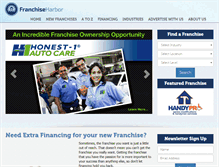 Tablet Screenshot of franchiseharbor.com